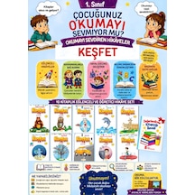 1. Sınıflar İçin Eğlenceli Rengarenk Kitap Okumayı Sevdiren 10'lu Öykü Seti Maskot Çocuk