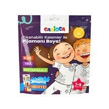 Boyanabilir Pijama Yıkanabilir Kalem Hediyeli 7-8 Yaş
