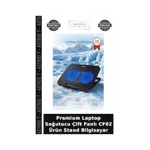 Premium Laptop Soğutucu Çift Fanlı Cf02 Ürün Stand Bilgisayar
