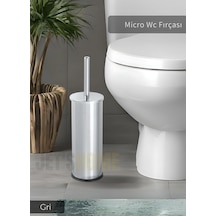 Jet's Home Paslanmaz Tuvalet Fırçası Mikro Wc Klozet Fırçası Krom Krom