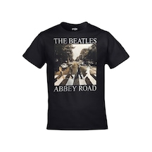 Kalic Studio Unisex Siyah The Beatles Abbey Road Baskılı Siyahorj101