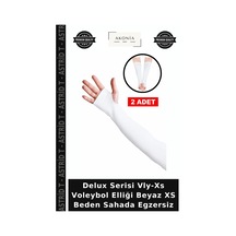 Delux Serisi Vly-xs Voleybol Elliği Beyaz Xs Beden Sahada Egzersiz