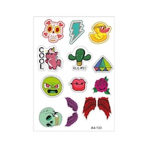 A4 Sticker 133 Tek Paket Çoklu Sticker