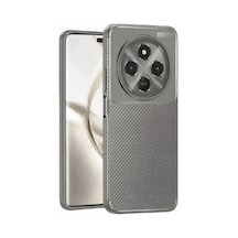 Tecno Spark 30c Uyumlu Kılıf Auto Focus Karbon Kapak - Gri