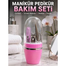Pembe Tırnak Bakım Seti Cımbız Makas Tırnak Makası Ve Törpü İçeren Kit Mh-hs1331-4716