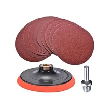 Cırt Zımpara Seti + Matkap Aparatı 115 Mm 20 Parça Avuç İçi Taşlama Spiral Set