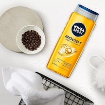 Men Boost Duş Jeli 500 Ml, 3'ü 1 Arada Komple Bakım, Vücut, Saç Ve Yüz İçin, Kafein İle Canlandırıcı Bakım 3 Paketi Açık Mavi