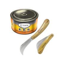 Burcu Aşı Bıçağı Aşılama Makası 19 Cm+ Aşı Macunu Seti Aşı Makası N11.124