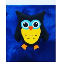 Baykuş Figürlü Yastık 35 Cm Çok Renkli