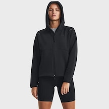 Under Armour Unstoppable Fleece Kadın Siyah Polo Yaka Tişört