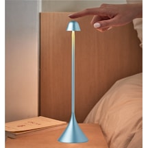 Lexon Steli Bell Led Masa Lambası Açık Mavi