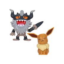 Pokemon Battle 2'li Figür Seti Asorti-3 Eevee-perrserker