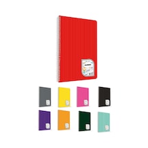 Çınar Colormaxi Spiralli Defter Plastik Kapak Çizgili 72 Yp A4 72/1 73001 Çok Renkli