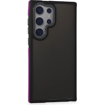 Samsung Galaxy Uyumlu S24 Ultra Harvel Kapak - Derin Mor Düz Renkli