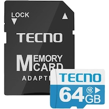 Tecno 64 GB Hafıza Kartı Ve Adaptörü (Tecno Türkiye Garantili)