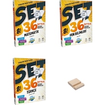 Lgs 8. Sınıf Sempatik 36 Haftalık Matematik Fen Bilimleri Ve Türkçe Denemeleri 3lü Set