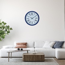 Lacivert 36 Cm Dekoratif Duvar Saati Diğer 03401506