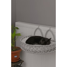 Reyo Tasaryum Kedi Köpek Kalorifer Yatağı, Hamak, Kedi Yatağı Gri