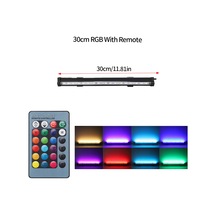 Padalink Akvaryum Led Işık Ve Oksijenleyici 2'li Fonksiyon, Uzaktan Kumandalı Renk Değiştirilebilir Balık Tankı Baloncuk Işığı 30cm, Avrupa Standartı Çok Renkli