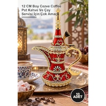 10 Adet Ibrik 12 Cm Boy Cezve Coffee Pot Kahve Ve Çay Servisi İçin Çok Amaçlı Diğer