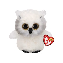 Ty Beanie Boos Peluş Kar Baykuşu-austin 15 Cm Beyaz