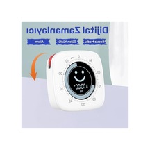 99:59 Dakika Ayarlı Dijital Alarm Kronometre, Pomodoro İçin 120x60