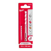 Milwaukee 6. 0X100 mm Hex Girişli Multi Beton Matkap Ucu - T4932471096 -