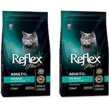 Reflex Plus Tavuklu Sterilised Yetişkin Kedi Maması 2 x 1500 G