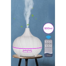 Büro Ev Ofis Hediyesi İçin 550ml 7led Işıklı Desenli Kumandalı Aroma Hava Nemlendirici Difüzör