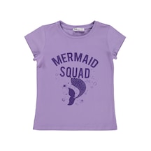 Civil Girls Mermaid Baskılı 6-9 Yaş Tişört - Lila Mor Civil Girls Mermaid Baskılı 6-9 Yaş Tişört - Lila Mor