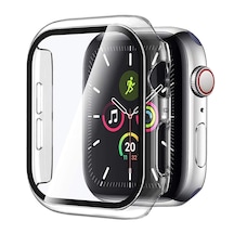 Microsonic iOS Uyumlu Watch Series 8 45mm Kılıf Clear Premium Slim iOS Uyumlu WatchBand