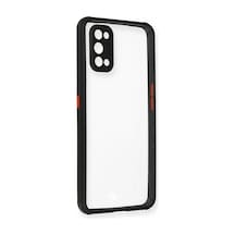 Realme 7 Pro Kılıf Miami Şeffaf Silikon - Siyah Düz Renkli