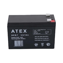 Atex Ax12-7 12v 7ah Bakımsız Kuru Akü