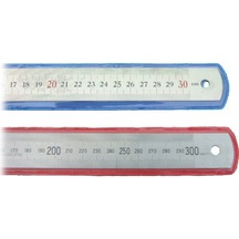 Çift Taraflı Paslanmaz Çelik Metal Cetvel 100 CM Metal