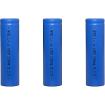 14500 3.7v Li-ıon 1000mah 5c Şarj Edilebilir Kalem Pil 3'lü
