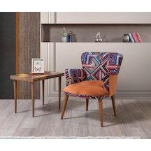 Bienvelle Turuncu Çay Seti Tekli Koltuk, Berje (Salon, Balkon,...