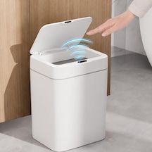 Ayrex 12 Litre Sensörlü Çöp Kovası, Otomatik Temassız Akıllı Çöp Kutusu, Sessiz Kapanan Kapaklı, 2 Aa Pille