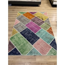 Tuğra Halı El Dokuma Patchwork Yün Halı 160 X 230 Ebat