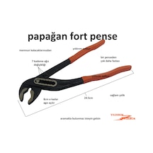Papağan Pense Çelik Fort Pense Boru Anahtarı Tesisat Anahtarı