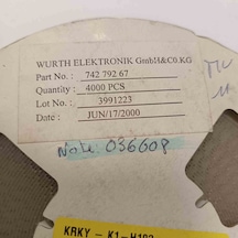 74279267 60r 100mhz Ferite Bead Bobin 150 Adet