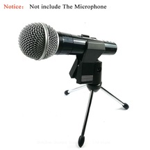 Ayarlanabilir Mikrofon Tutucu Klipsli Metal Tripod Siyah