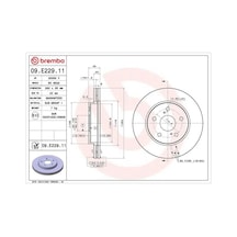 Toyota Corolla Fren Diski On 2019-2024 Brembo 09e22911 2adettir