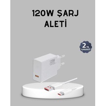 120w Süper Hızlı Şarj Adaptörü Type-c Kablo Dahil, Yüksek Voltaj Korumalı Çok Renkli