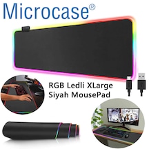 Microcase Rgb Ledli Siyah Gaming Mouse Pad Oyuncu Mouseped Al2595