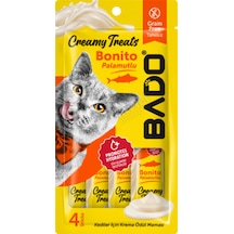 2 Adet Bado Creamy Treats Palamutlu Krema Kedi Ödülü 4x15 Gr