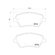 Brembo P24151 Ön Fren Balatası Transit Tourneo Courier 14 B Max 14 1751951