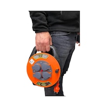 Seyyar Kablo Makarası - 10 Metre Kablo, 3x1.5mm², Ip44 Kapaklı 4 Prizli, Bylion Taşınabilir Enerji Çözümü Çanta Tipi Seyyar Uzatma Kablosu Kamp, Atölye, Bahçe, Garaj, Ev Diger