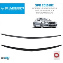 Spoiler Parlak Siyah Mercedes E W212 2012- 2019 2015102 Sunplex