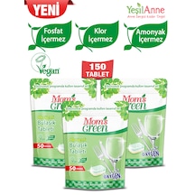 Mom's Green Oksijenli Ekolojik Bulaşık Makinesi Deterjanı 3 x 50 Tablet