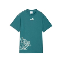 Puma Mid 90s Relaxed Graphic Erkek Çocuk Yeşil Tişört Yeşil